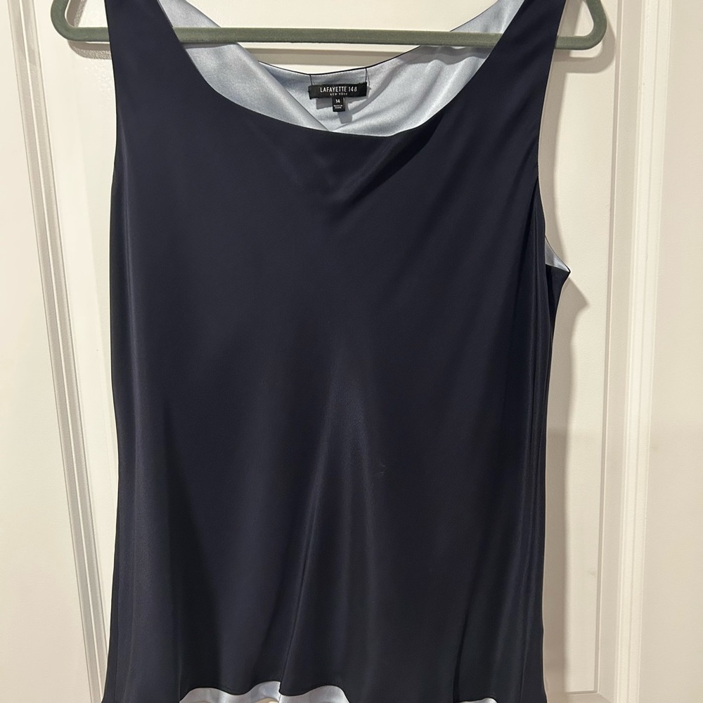 Lafayette 148 New York Midnight Blue Camisole